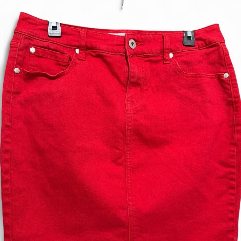 torrid Red Denim Pencil Skirt